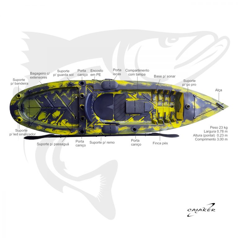 Caiaque para pesca - Robalo - Caiaquer